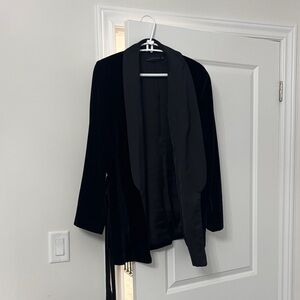 Zara Black Velvet Blazer